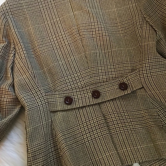 Anne Klein Plaid Print Suit Jacket - Picture 3 of 4
